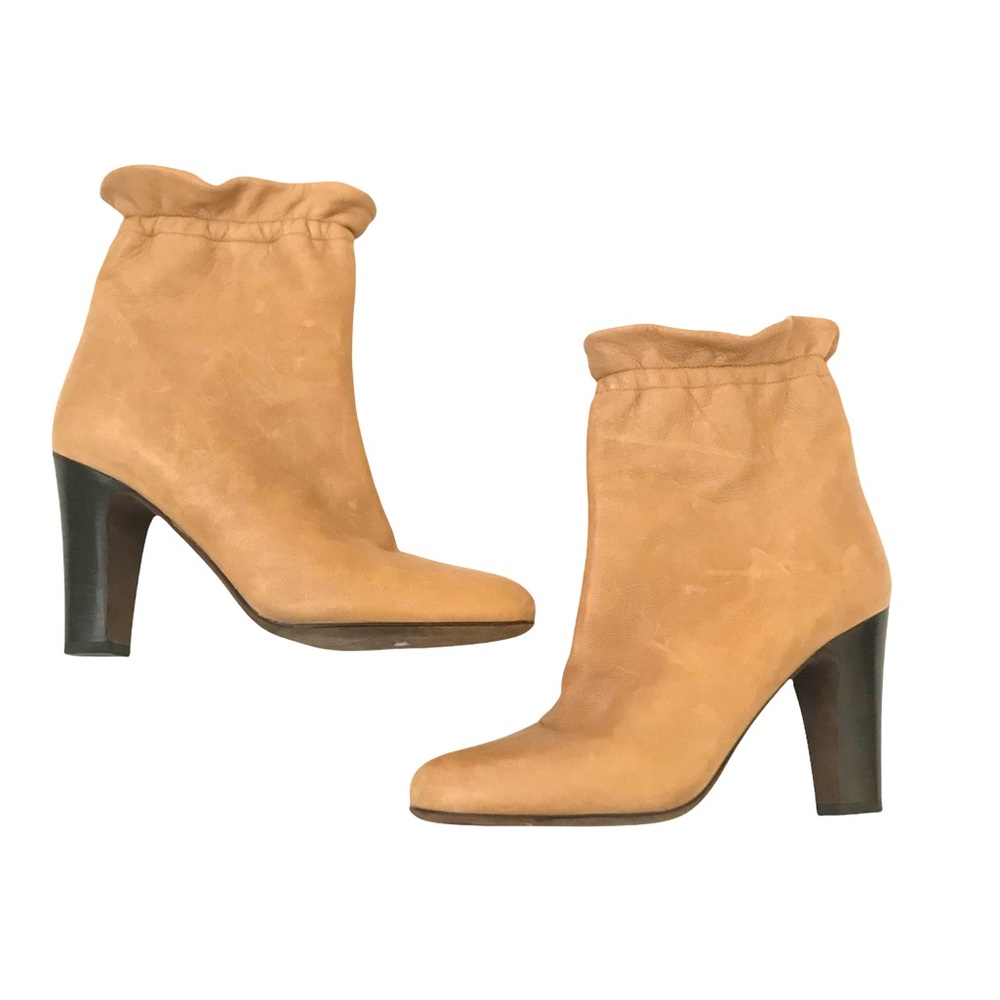 DKNY leather high heel ankle booties size 6